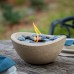 Terraflame Wave Deluxe Fire Bowl Set with 6-pack Pure Fuel and Snuffer