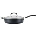  Non-Stick 5.5 Quart Deep Saute Pan With Glass Lid