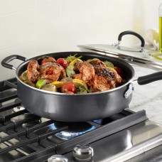 T-Fal Non-Stick 5.5 Quart Deep Saute Pan With Glass Lid