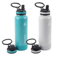 ThermoFlask Stainless Steel 40oz Straw/Spout Lid2-pack