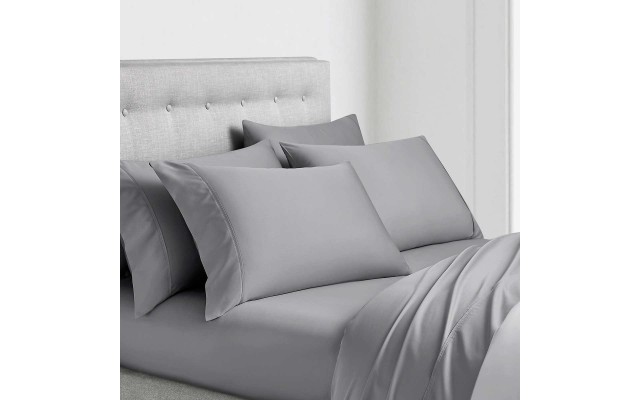  350 Thread Count 6-piece Sheet Set, Grey, Cal King