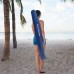  8-ft Beach Umbrella, Blue
