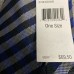  Men’s Classic Ground Plaid Silk Tie (Navy)