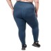  Ladies High Rise Tight, Blue, 2X