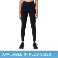Tuff Athletics Ladies High Rise Tight, Black, Small