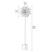 Twin Blades Metal Wind Spinner