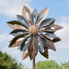 Twin Blades Metal Wind Spinner