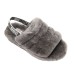  Ladies' Fluff Yeah Slide, Gray, 10