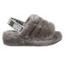  Ladies' Fluff Yeah Slide, Gray, 10
