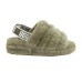  Ladies' Fluff Yeah Slide, Green, 10
