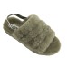  Ladies' Fluff Yeah Slide, Green, 10