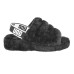  Ladies' Fluff Yeah Slide, Black, 10