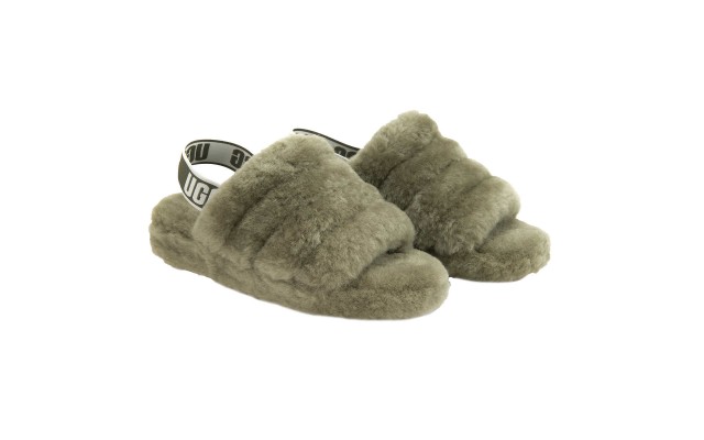  Ladies' Fluff Yeah Slide, Green, 9