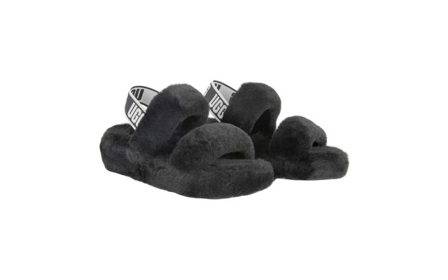  Ladies Oh Yeah Slingback Slipper, Black, 8