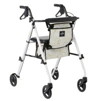 Ultralight Freedom Rolling Walker by Medline, White