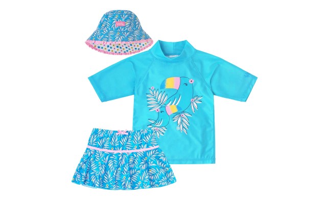  Kids' 3-piece Swim Set, Tucan, One Color, 6