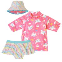 UV Skinz Kids' 3-piece Swim Set, Unicorn, One Color, 4T