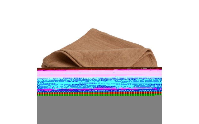Vellux Cotton Woven Blanket, Tan, King