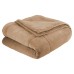Vellux Plush Lux Blanket, Tan, King