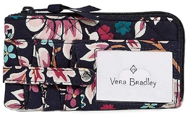  Iconic Rfid Ultimate Card Case Kingston Garden- Navy Multi Color