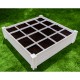  4’x4’x11″ Modular Vinyl Garden with Planting Grid 2-pack