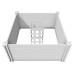 Vita Keyhole 4' x 4' Composting Garden Bed