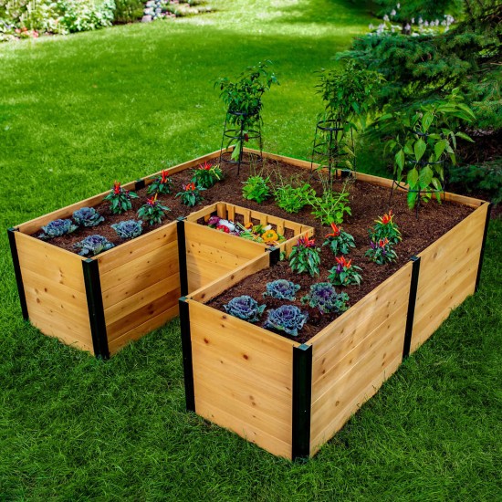 Vita Mezza 6′ x 6′ Keyhole Garden Bed