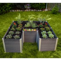 Vita Urbana 6' x 6' Composting Keyhole Garden Bed