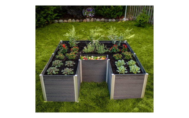 Vita Urbana 6' x 6' Composting Keyhole Garden Bed