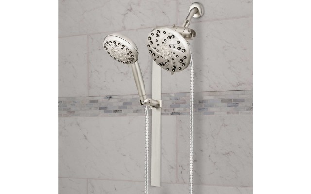  Powerpulse Dual Showerhead with Slide Rail