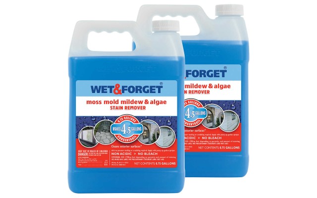 Wet & Forget Moss, Mold, Mildew & Algae Stain Remover 0.75-gallon, 2-pack