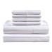  Antimicrobial 400 Thread Count Supima Cotton 6-Piece Sheet Set, Light Gray, California King