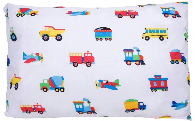  Trains, Planes, Trucks Pillowcase Single Microfiber Kids Toddler 20X30