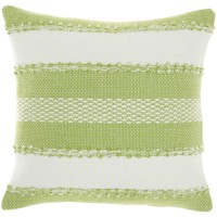 Woven Throw Pillow, Green