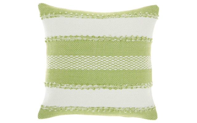 Woven Throw Pillow, Green