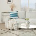 Woven Throw Pillow, Teal