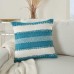 Woven Throw Pillow, Teal