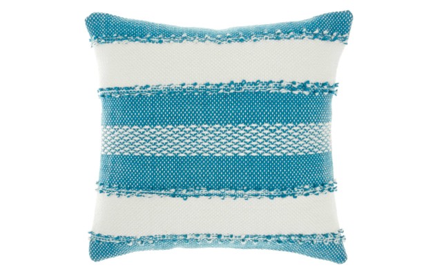 Woven Throw Pillow, Teal