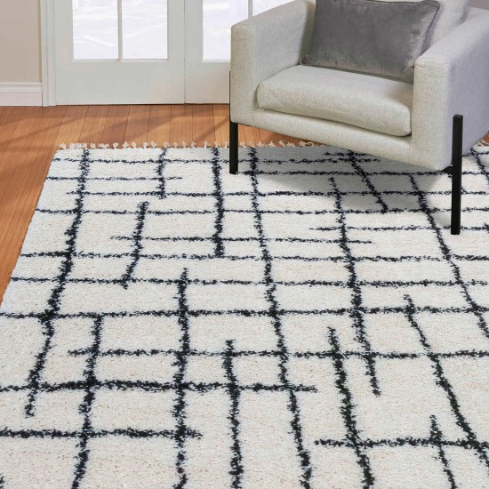 Zurich Shag Rug, Benson Collection, Ivory, 7 ft. 10 in. x 10 ft.