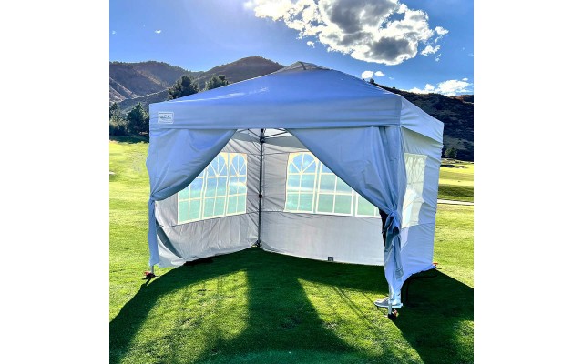 10’x10’ POPUPSHADE Plus Instant Canopy with Window-Wall Zippered Enclosure