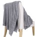  Chenille Throw, Gray