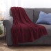  Chenille Throw, Red