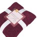  Chenille Throw, Red