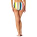  Clearwater Stripe Mid-Rise Bikini Bottoms, Multi, S