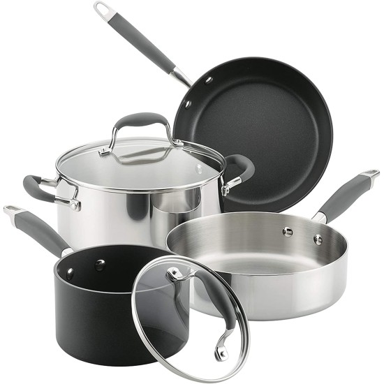  Advanced 6-Pc. Mixed Metals Cookware Set