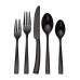 Argent Orfévres Paris Gunmetal 20-piece Hammered Flatware Set