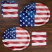 Arstyle Oval Paper Plate & Napkin Bundle, Old Glory Fourth of July, 200-count