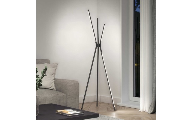  Triad Floor Lamp, Black