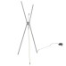  Triad Floor Lamp, Silver