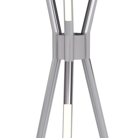  Triad Floor Lamp, Silver